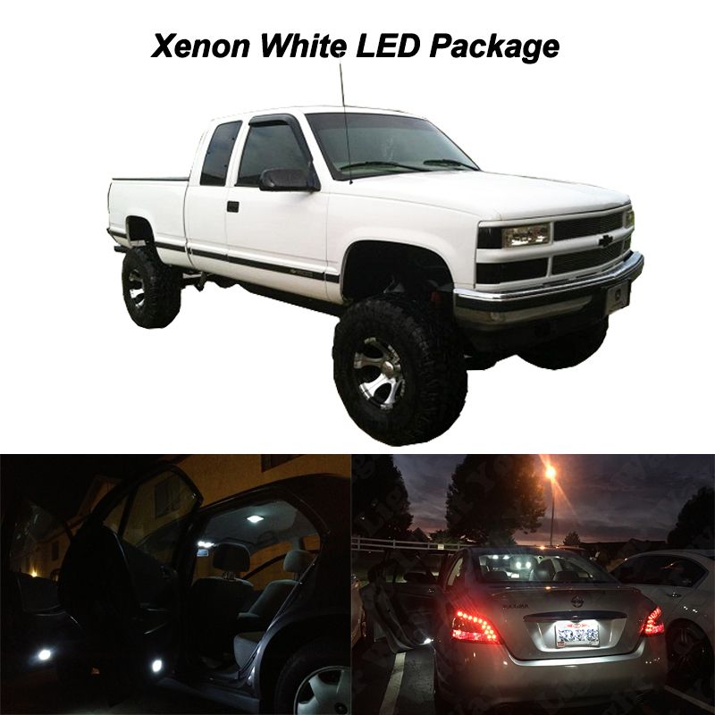 12 x White LED Interior Bulbs Light Package for 1995-1998 Silverado Sierra C1500 | eBay 1998 Chevy Silverado License Plate Light Bulb